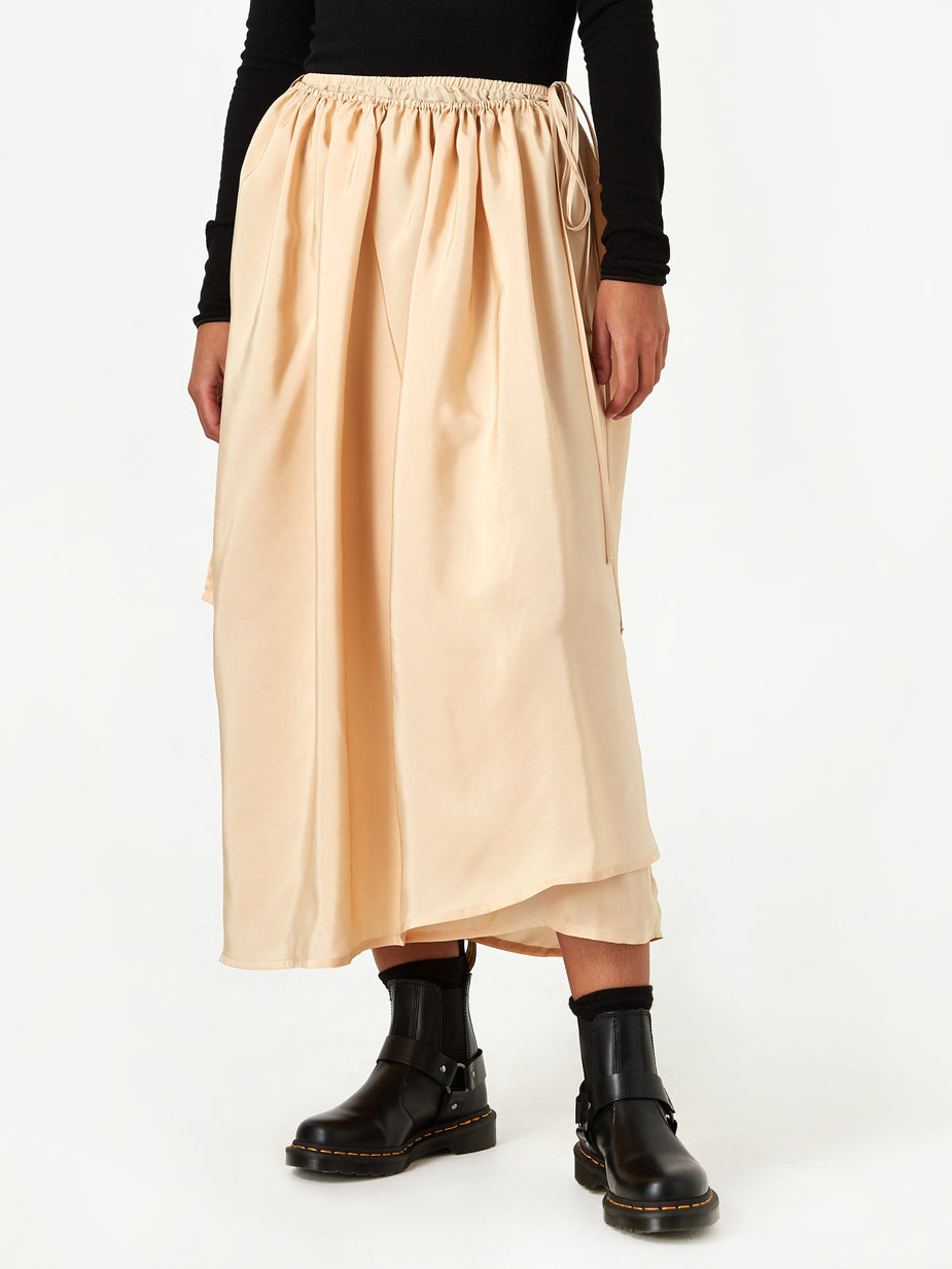 Baserange Baserange Gada Skirt Silk - Nude - Other