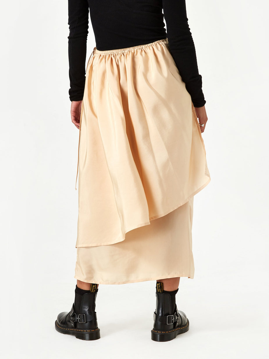 Baserange Baserange Gada Skirt Silk - Nude - Other