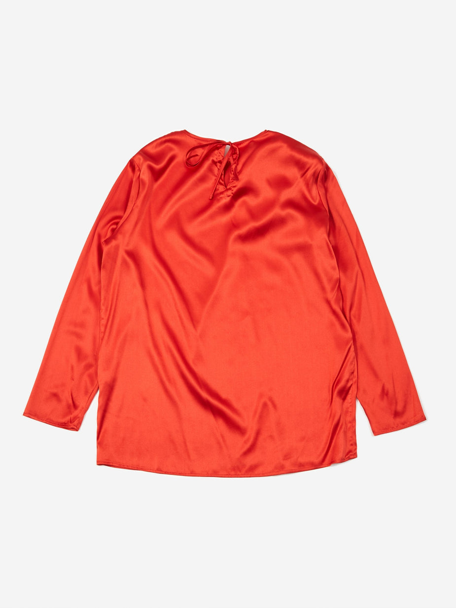Baserange Baserange Gada Top Silk Satin - Simin Red - Red