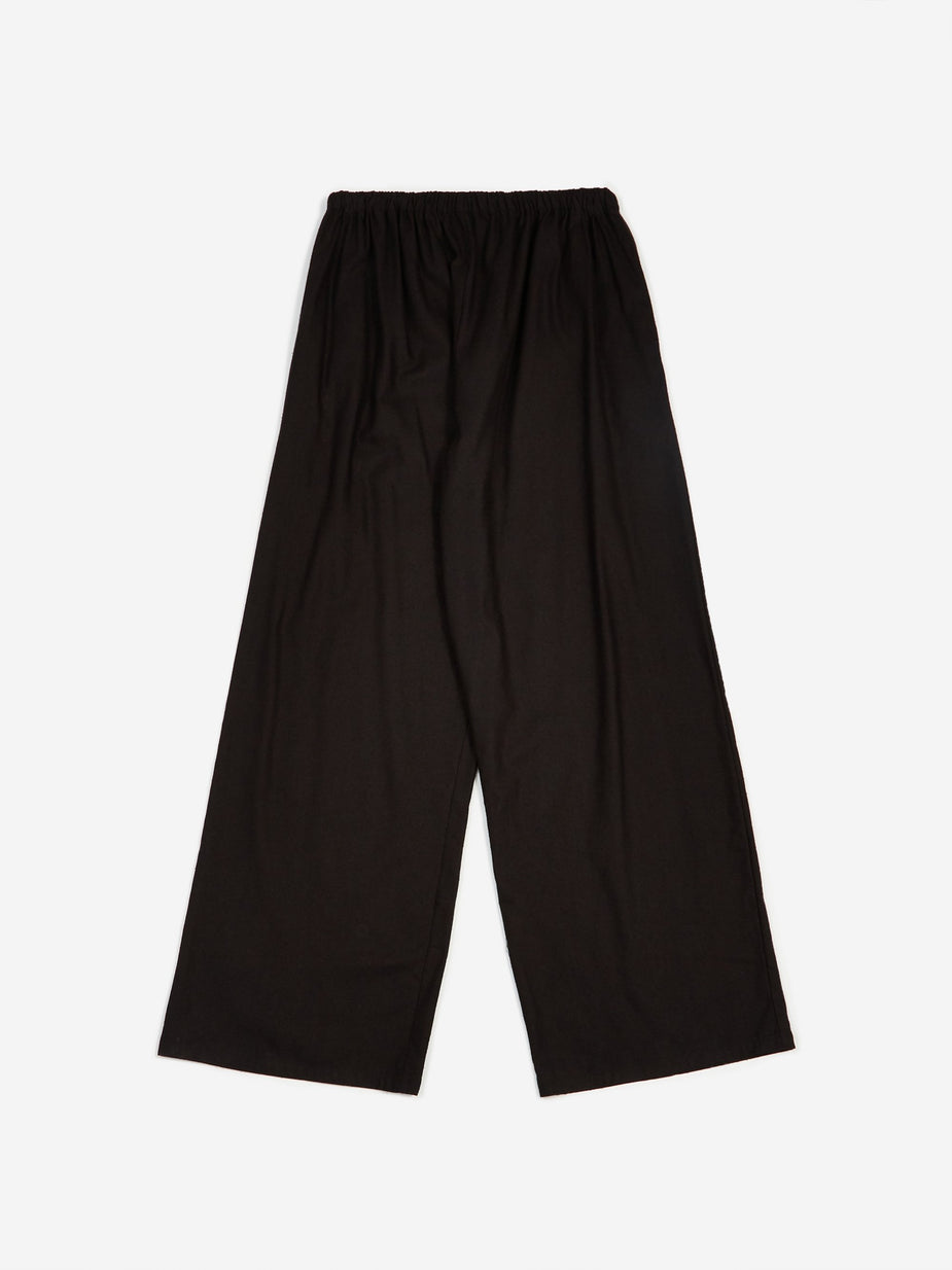 Baserange Baserange Honda Pant Raw Silk - Black - Black