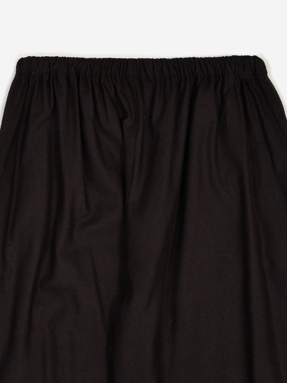 Baserange Baserange Honda Pant Raw Silk - Black - Black