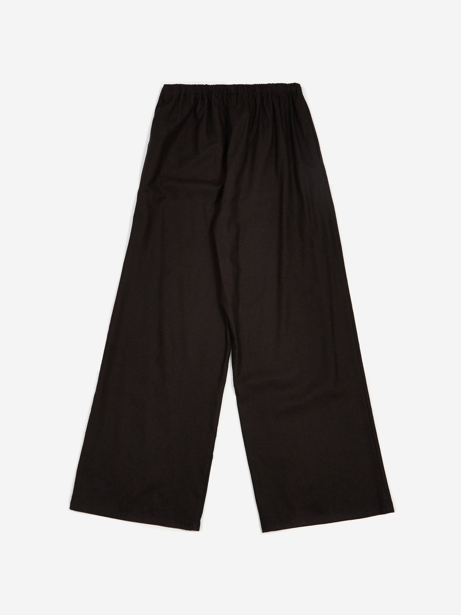 Baserange Baserange Honda Pant Raw Silk - Black - Black
