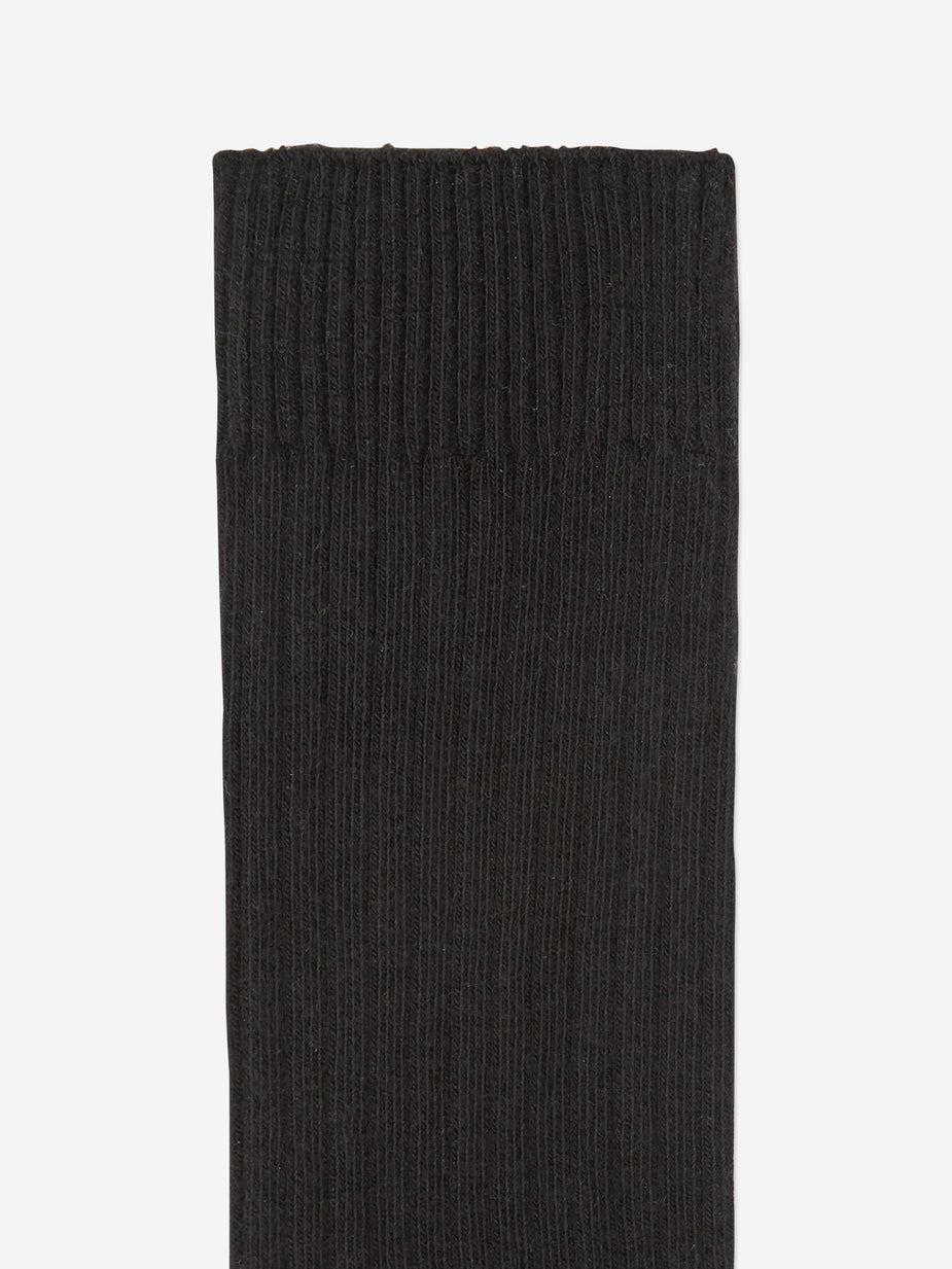 Baserange Baserange Rib Ankle Sock - Black - Black