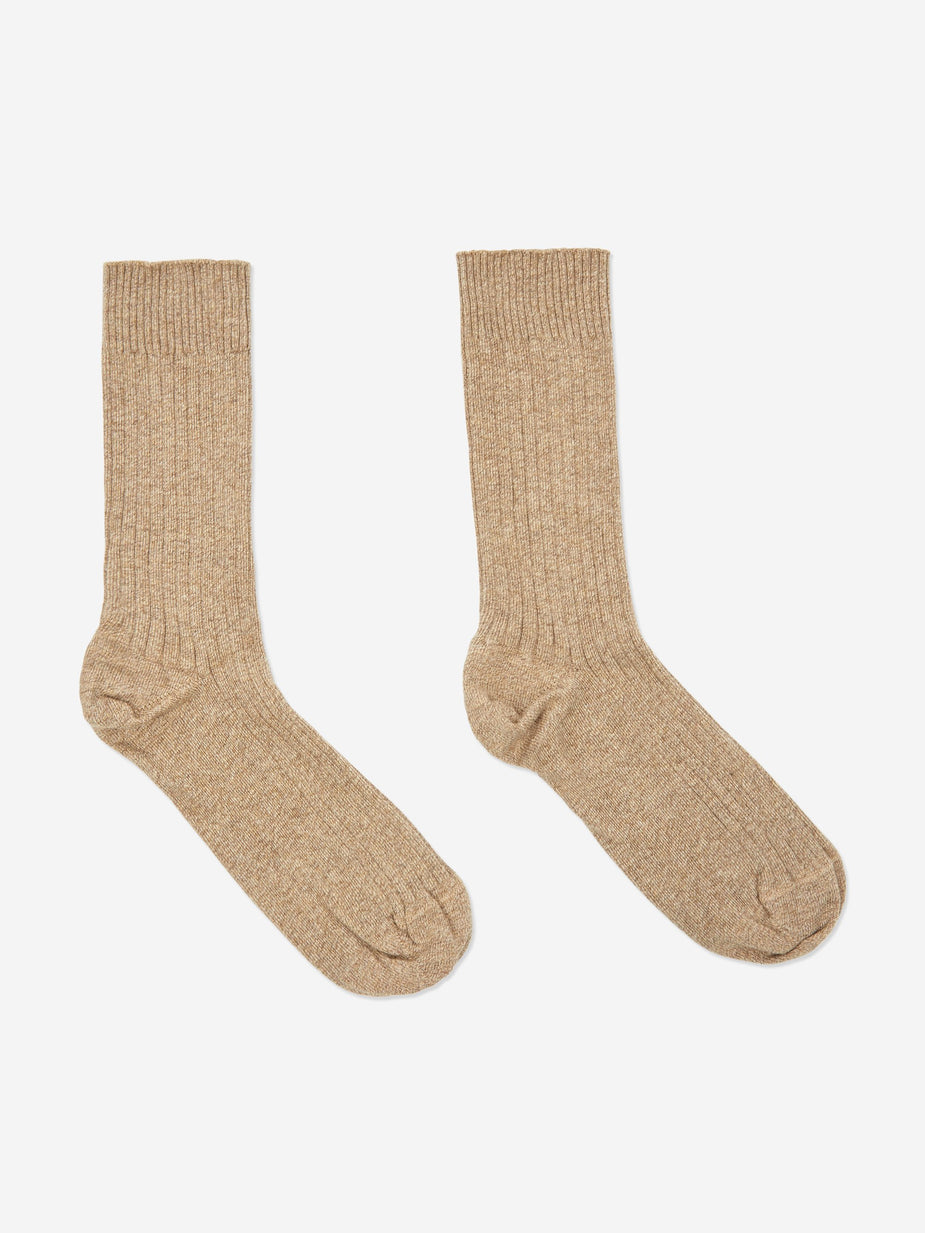Baserange Baserange Rib Ankle Sock - Camel - Other