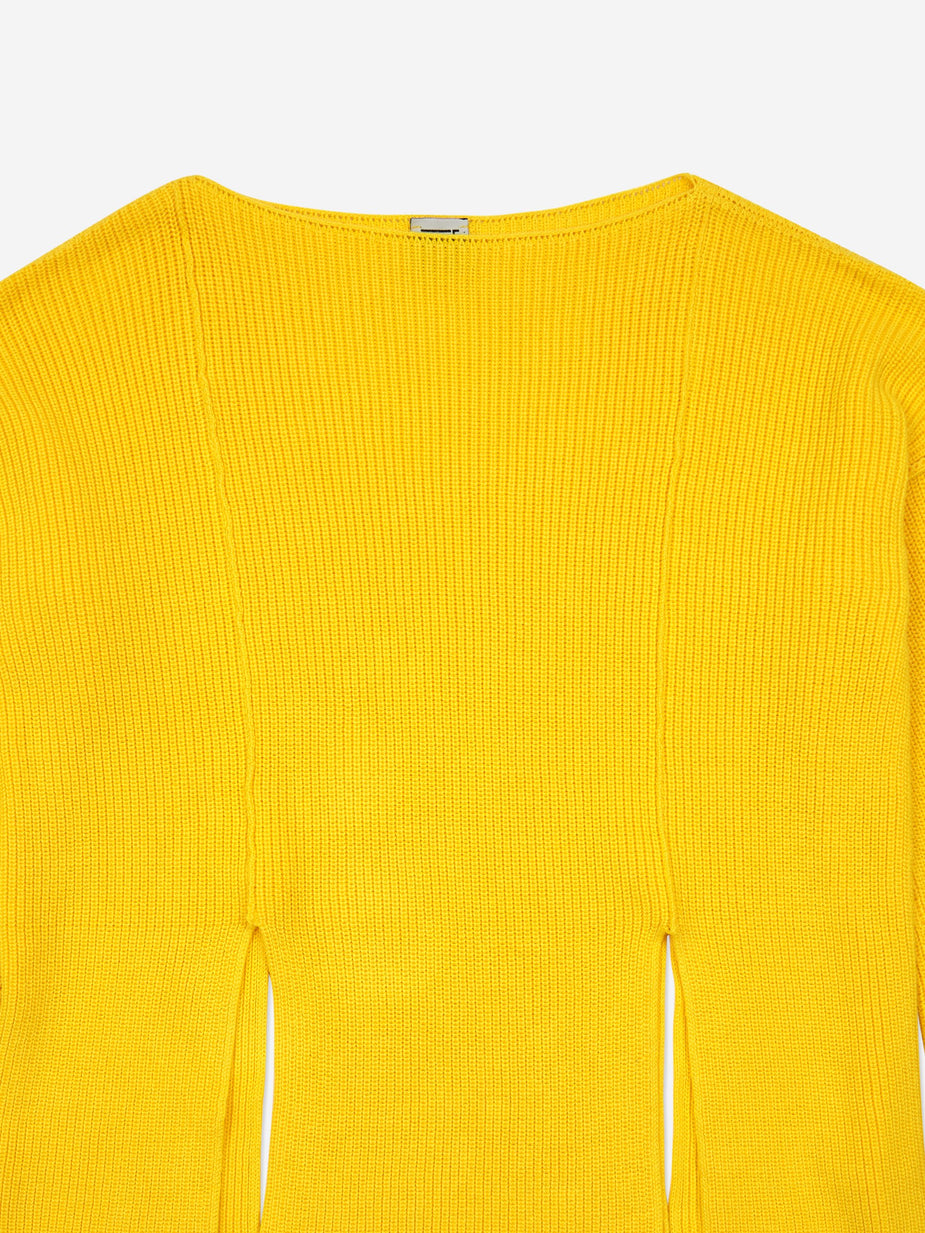 Baserange Baserange Ware Pullover Pearl Knit Jumper - Yellow - Yellow