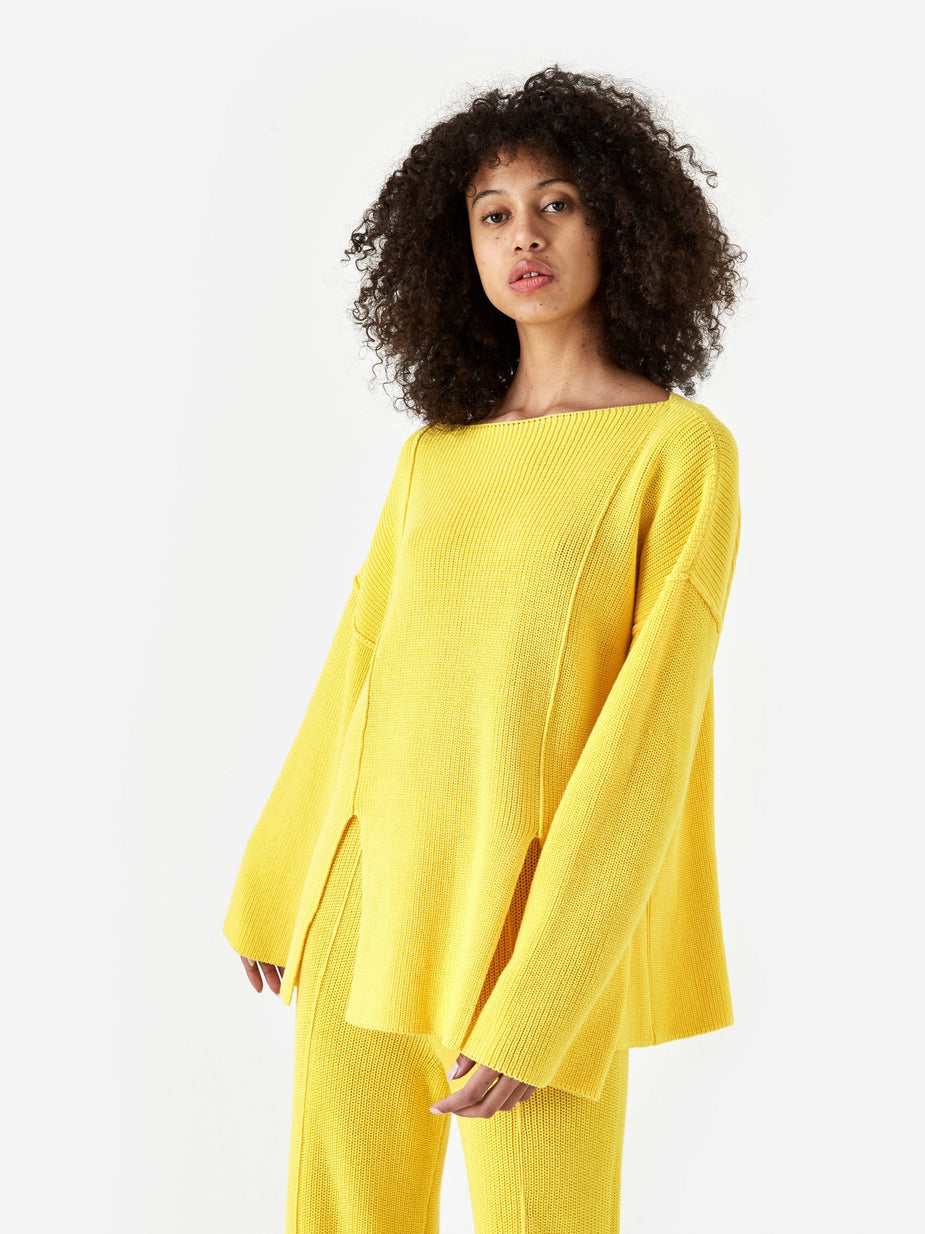 Baserange Baserange Ware Pullover Pearl Knit Jumper - Yellow - Yellow