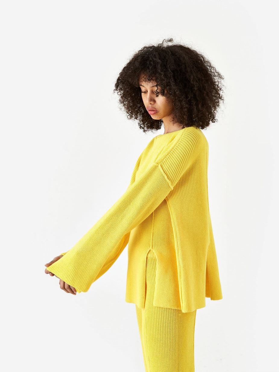 Baserange Baserange Ware Pullover Pearl Knit Jumper - Yellow - Yellow