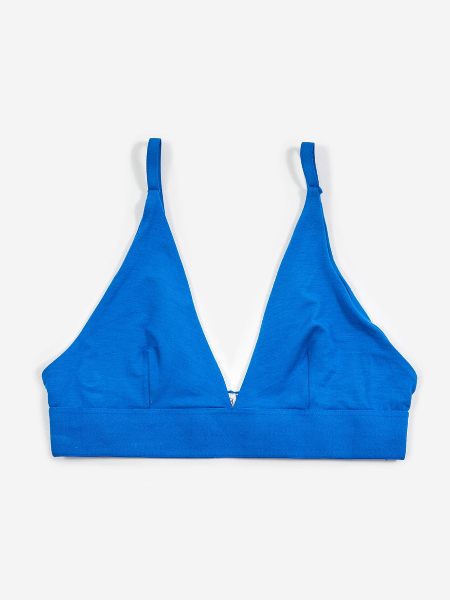Baserange Baserange Triangle Bra Bamboo - Hanja Blue - Blue