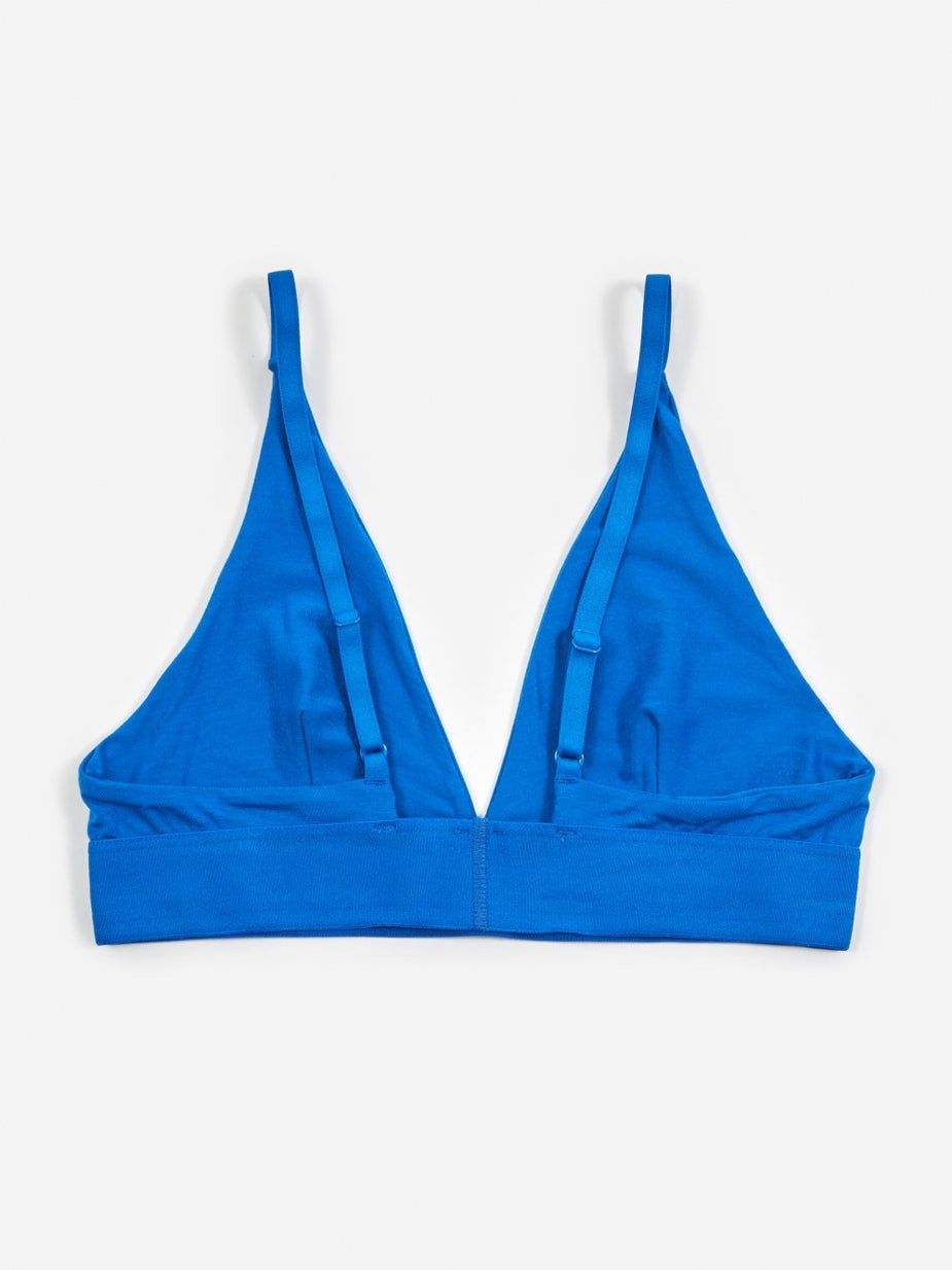 Baserange Baserange Triangle Bra Bamboo - Hanja Blue - Blue