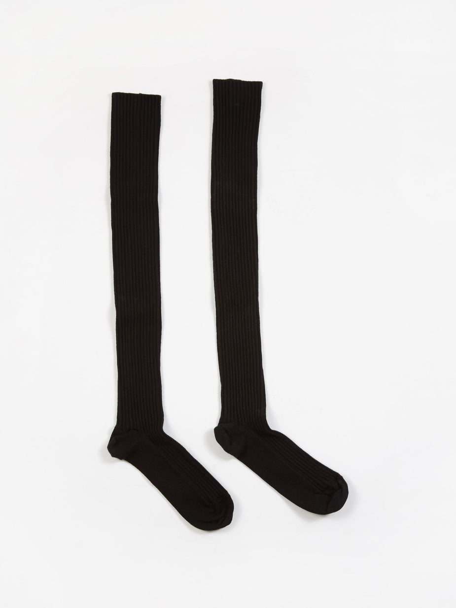 Baserange Baserange Overknee Socks - Black - Black