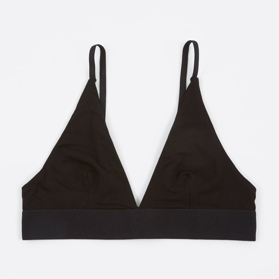 Baserange Baserange Triangle Bra - Black - Black