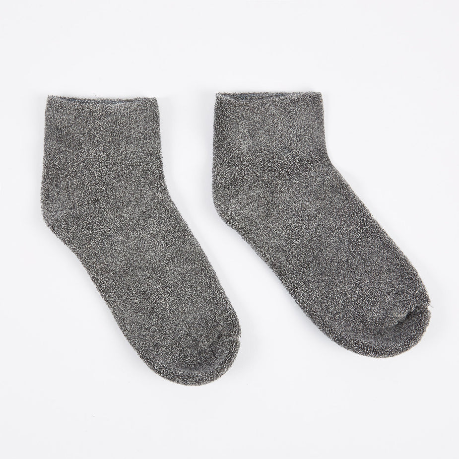 Baserange Baserange Buckle Ankle Socks - Grey - Grey