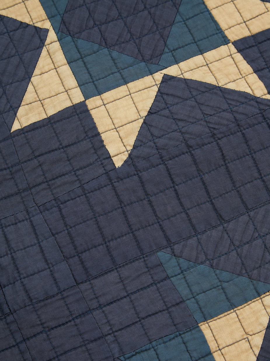 BasShu BasShu Patchwork Quilt 140x180cm - Blue - Blue