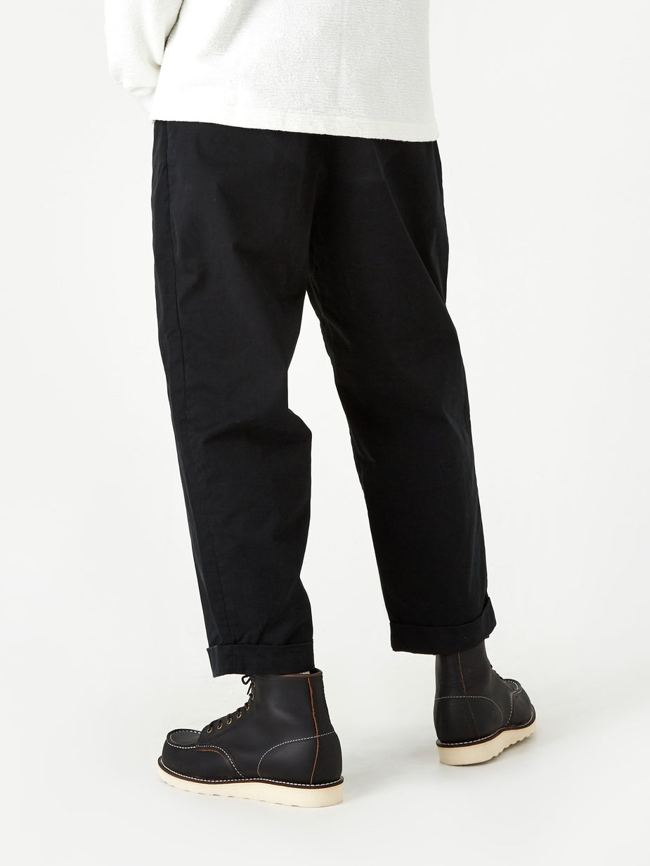 Beams Plus Beams Plus 2 Pleats Twill Trouser - Black - Black