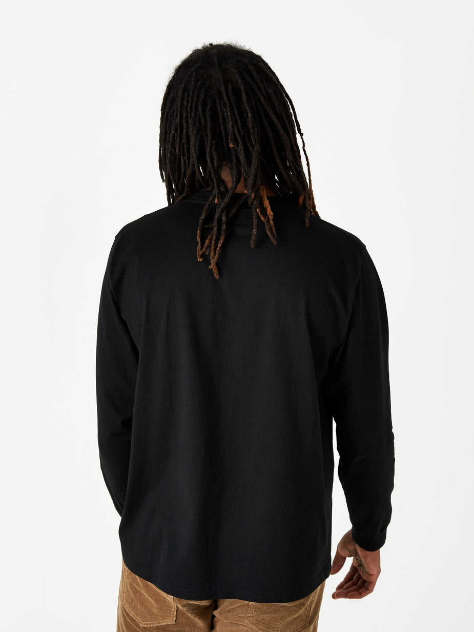 Beams Plus Beams Plus Longsleeve Pocket T-Shirt 40/2 - Black - Black
