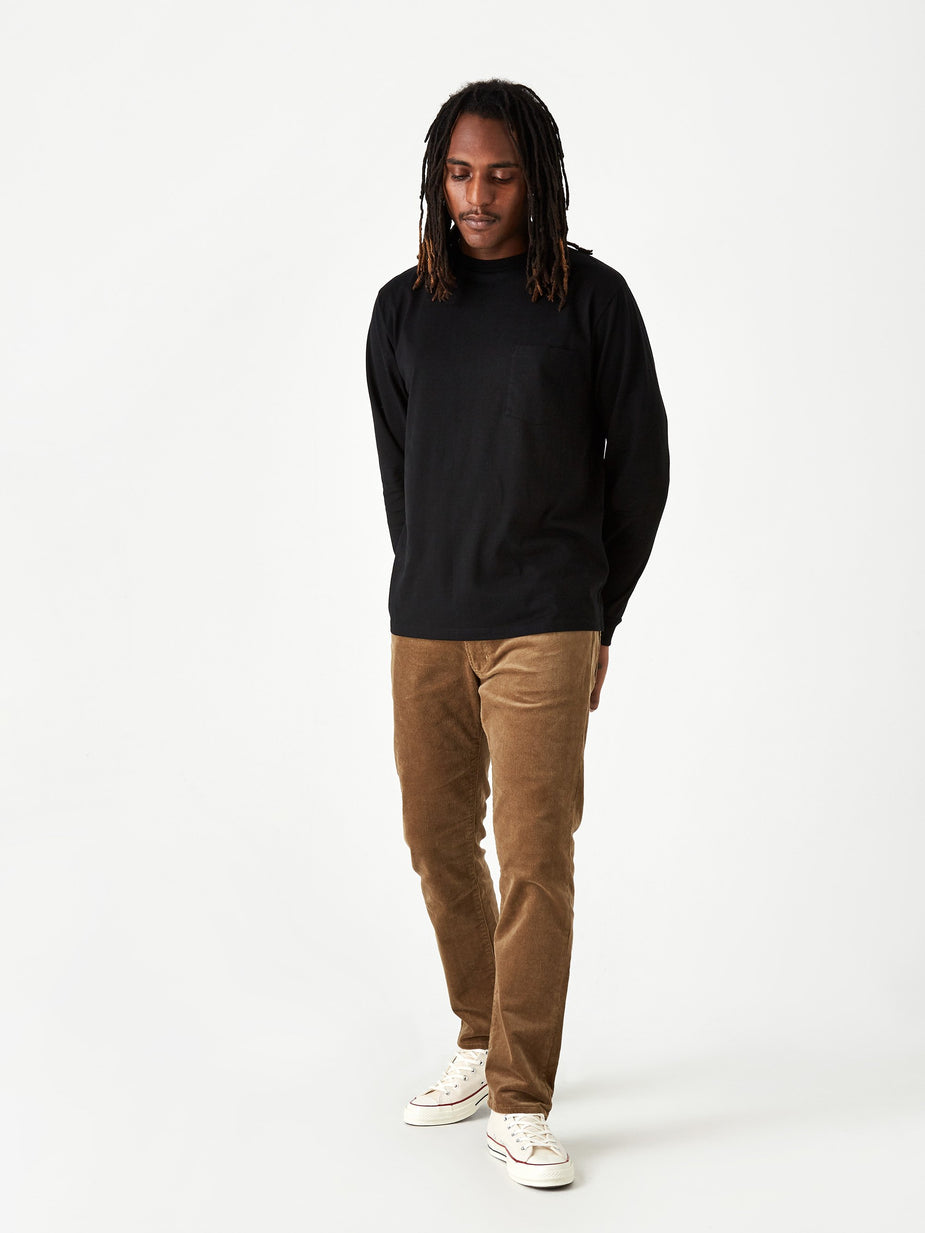 Beams Plus Beams Plus Longsleeve Pocket T-Shirt 40/2 - Black - Black