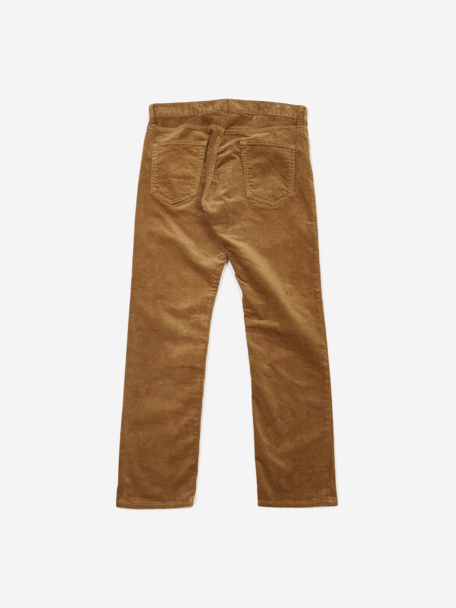 Beams Plus Beams Plus 5 Pocket Tapered Corduroy Trouser - Beige - Neutrals