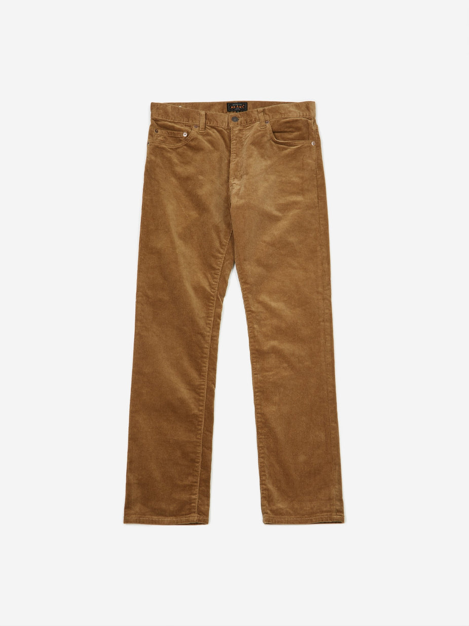 Beams Plus Beams Plus 5 Pocket Tapered Corduroy Trouser - Beige - Neutrals