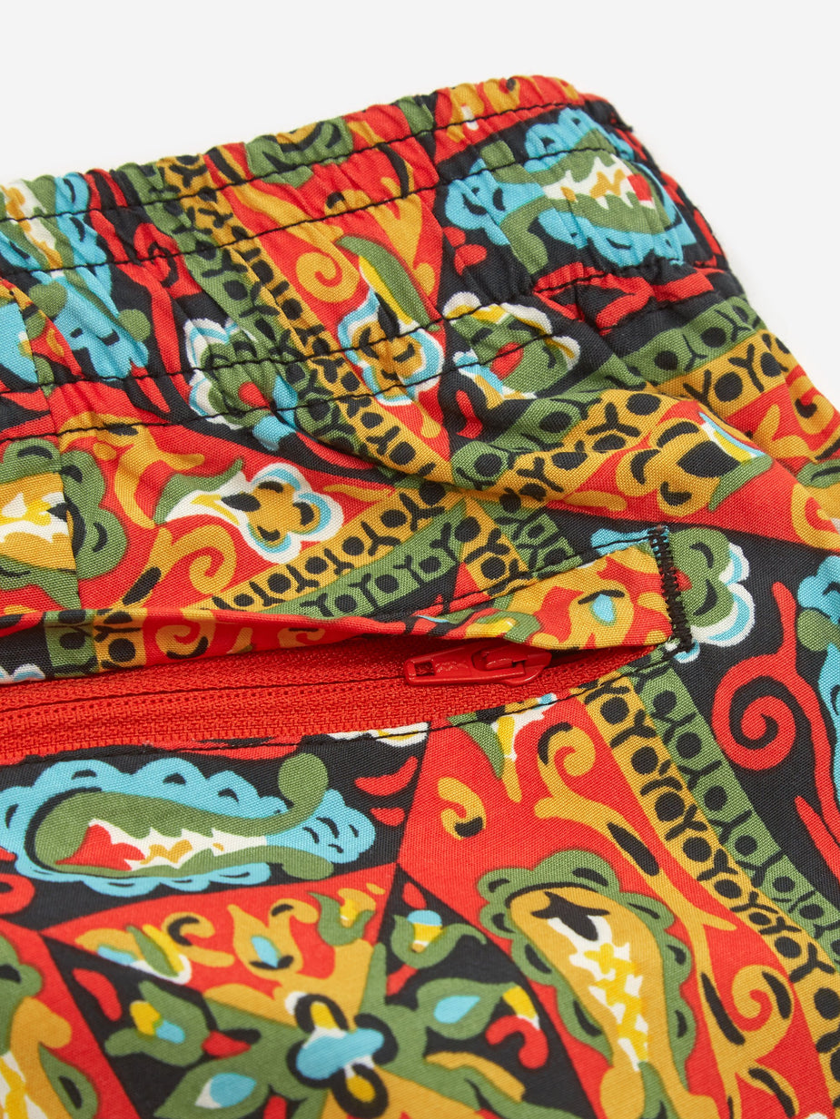 Beams Plus Beams Plus Beach Batik Print Short - Orange - Orange