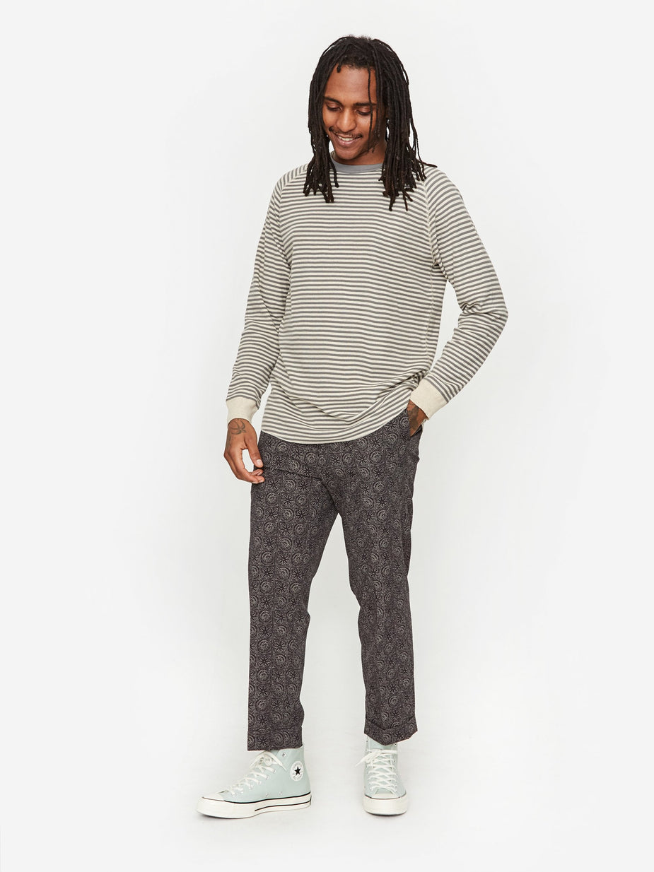 Beams Plus Beams Plus Ivy Seersucker Print Trouser - Batik - Purple