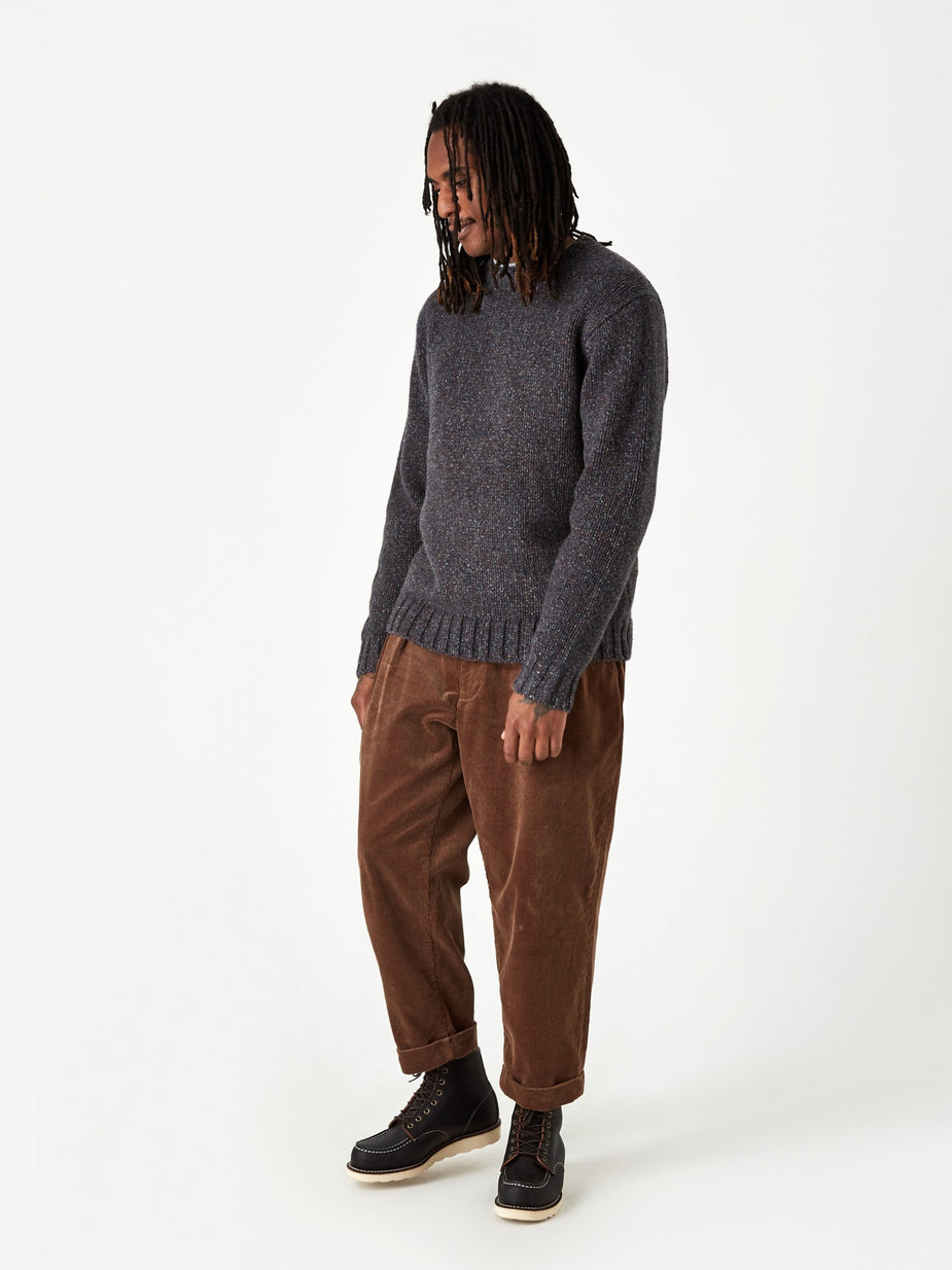 Beams Plus Beams Plus Lily Yarn Crew Neck Jumper - Grey - Grey