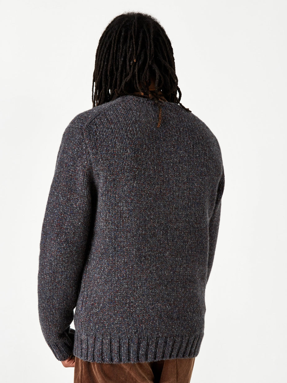 Beams Plus Beams Plus Lily Yarn Crew Neck Jumper - Grey - Grey