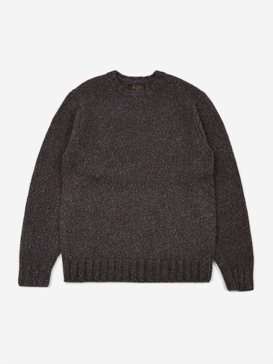 Beams Plus Beams Plus Lily Yarn Crew Neck Jumper - Grey - Grey