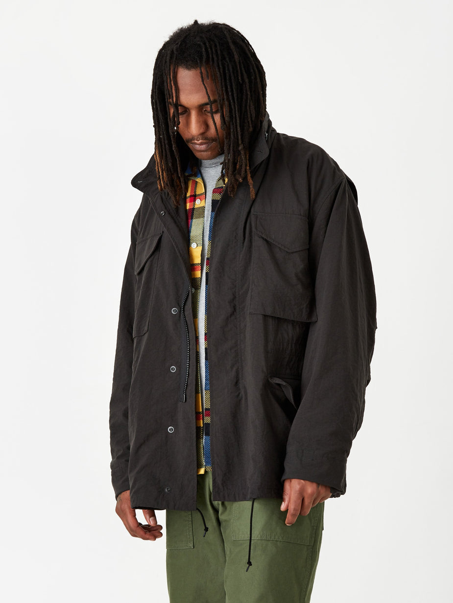 Beams Plus Beams Plus M-65 Solid Jacket - Black - Black