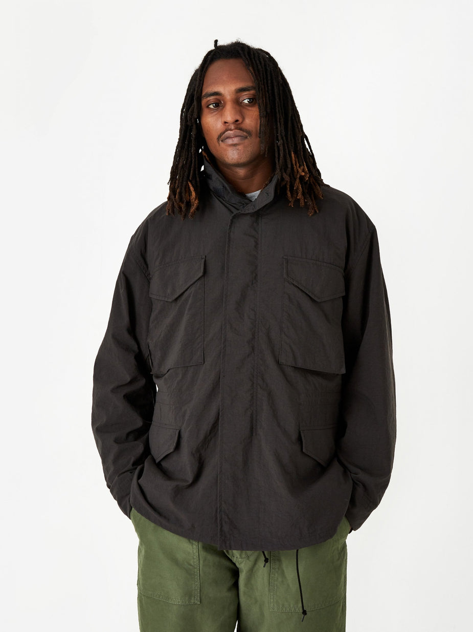 Beams Plus Beams Plus M-65 Solid Jacket - Black - Black