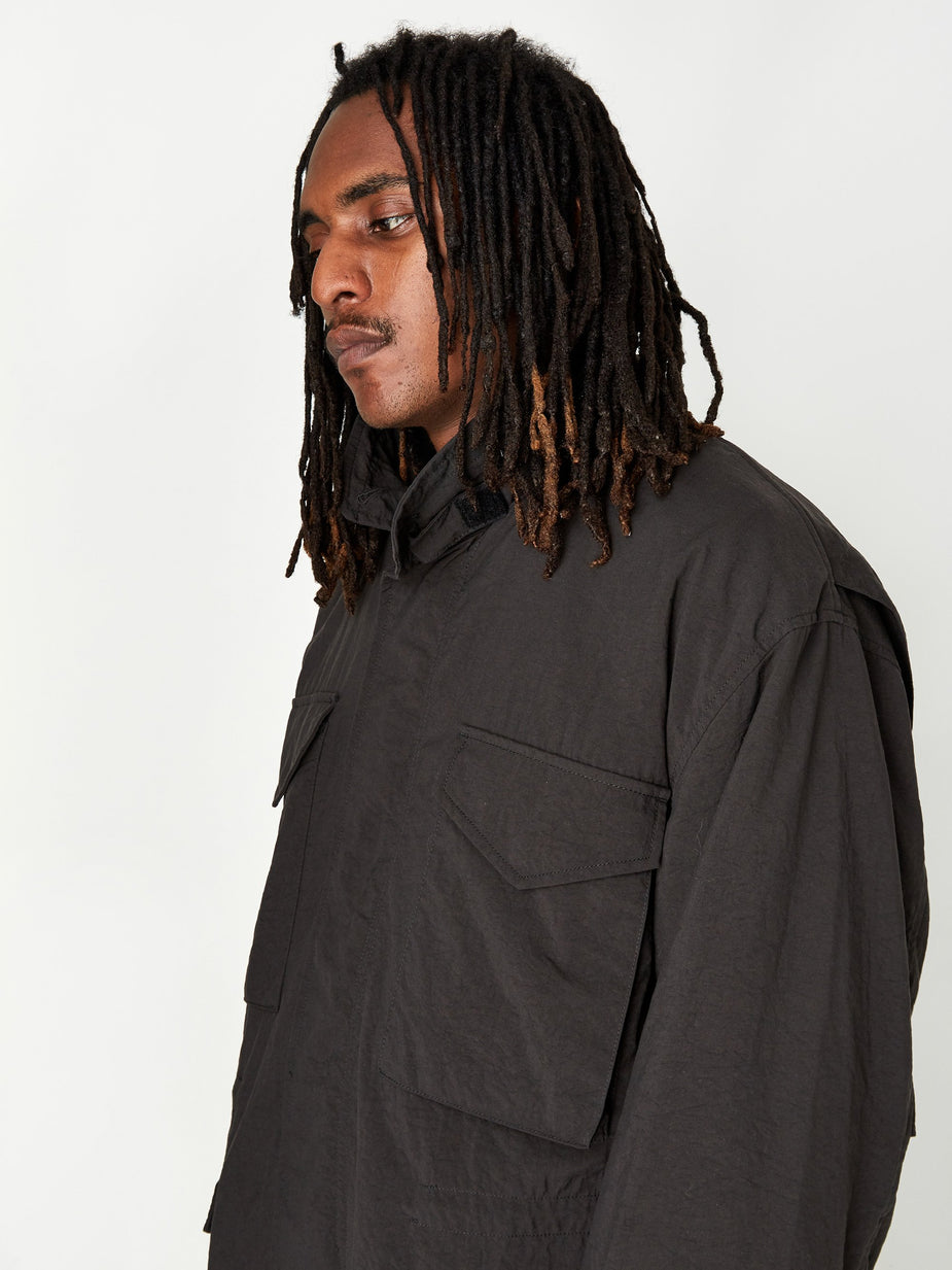 Beams Plus Beams Plus M-65 Solid Jacket - Black - Black
