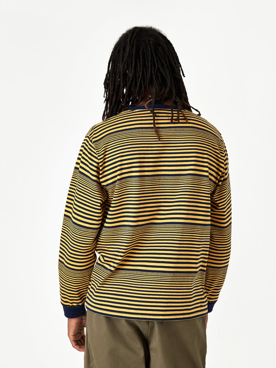 Beams Plus Beams Plus Multi Border Pocket Longsleeve T-Shirt - Yellow - Yellow