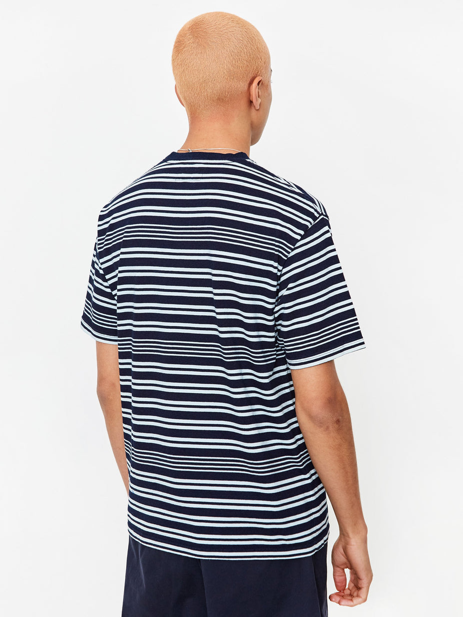 Beams Plus Beams Plus Pocket Indigo Border T-Shirt - Narrow Border - Other