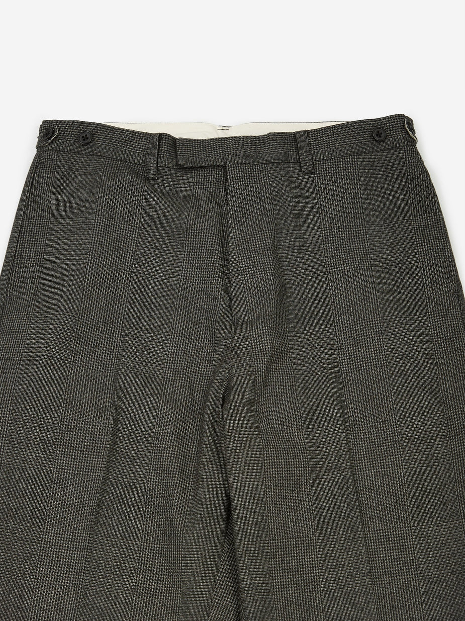 Beams Plus Beams Plus Wide Leg Wool Trouser - Grey - Grey