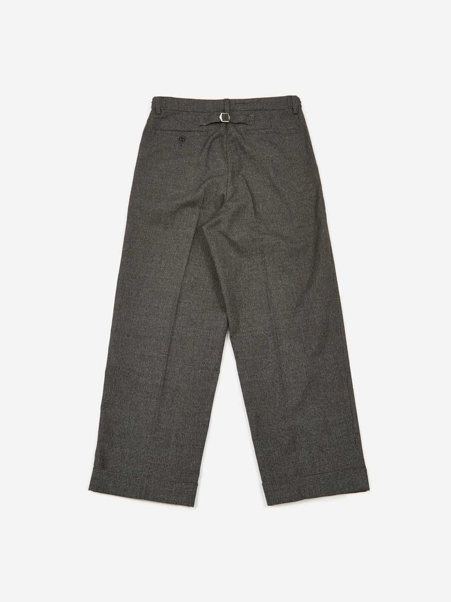 Beams Plus Beams Plus Wide Leg Wool Trouser - Grey - Grey