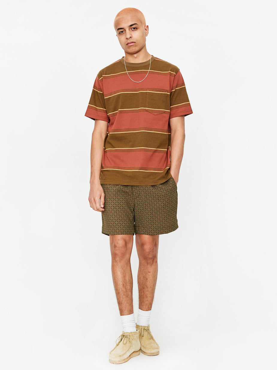 Beams Plus Beams Plus Wide Short Pant - Olive - Green