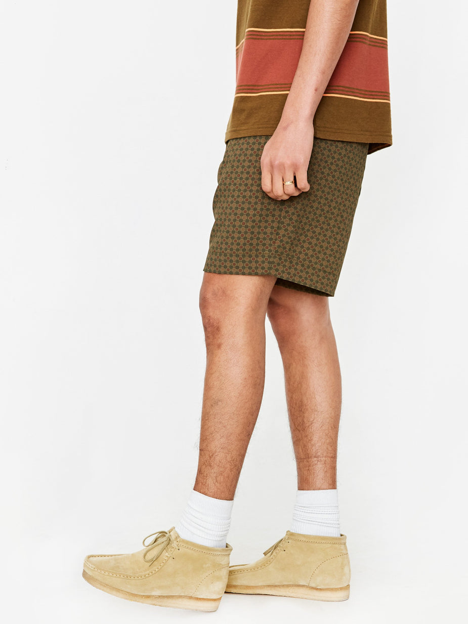 Beams Plus Beams Plus Wide Short Pant - Olive - Green