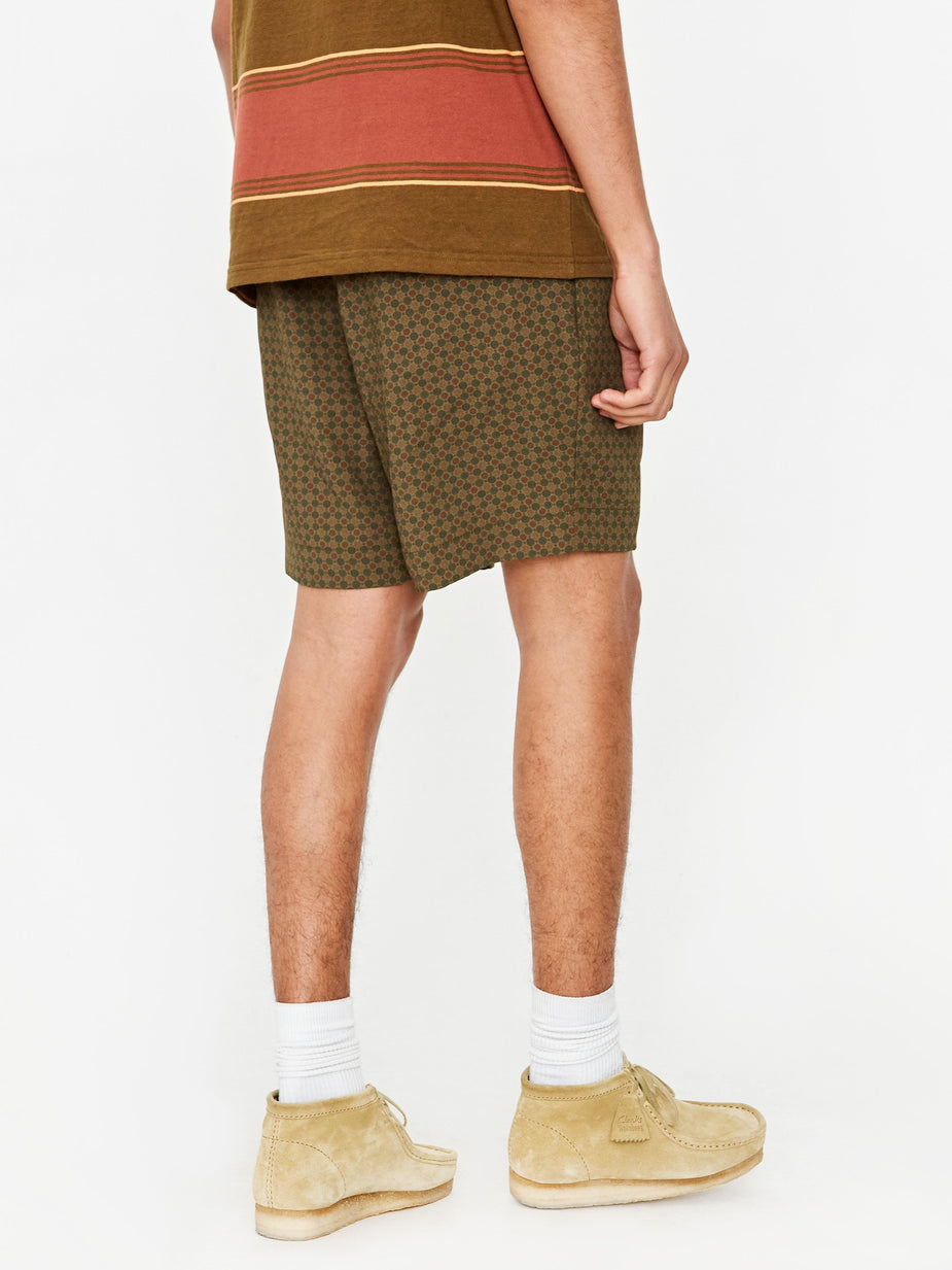 Beams Plus Beams Plus Wide Short Pant - Olive - Green
