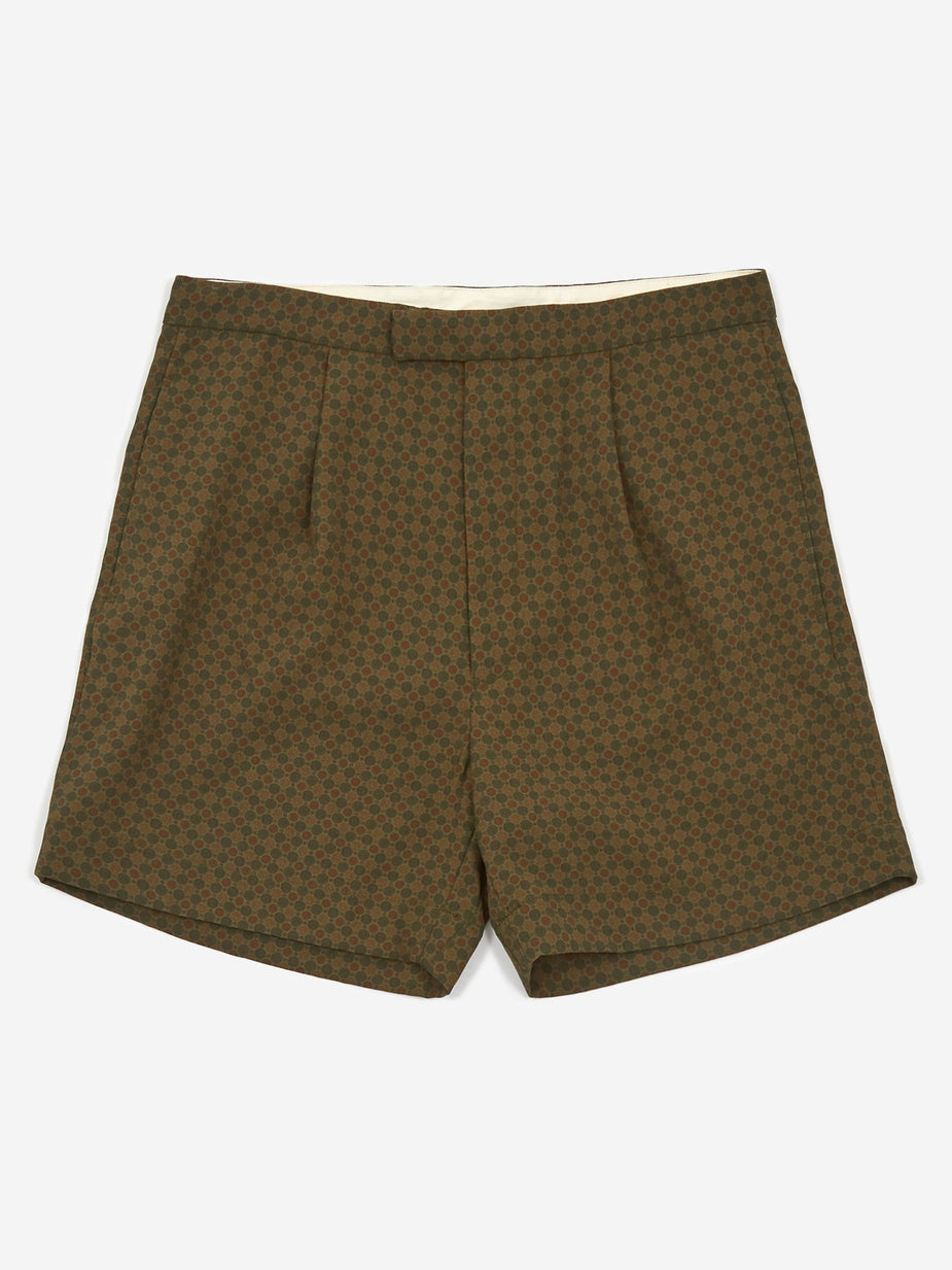 Beams Plus Beams Plus Wide Short Pant - Olive - Green