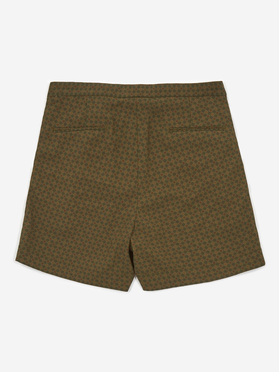 Beams Plus Beams Plus Wide Short Pant - Olive - Green