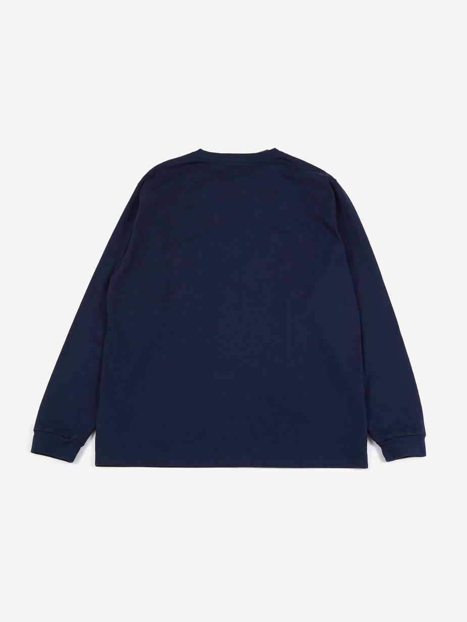 Beams Plus Beams Plus Longsleeve Pocket T-Shirt 40/2 - Navy - Blue
