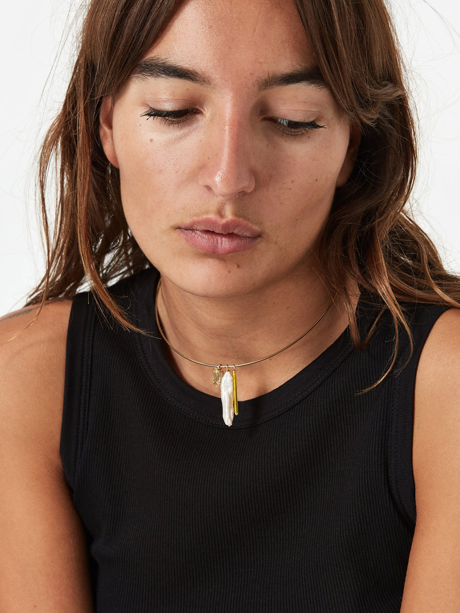 Beatriz Palacios Beatriz Palacios Square Wire Choker - Gold Vermeil 18K - Gold