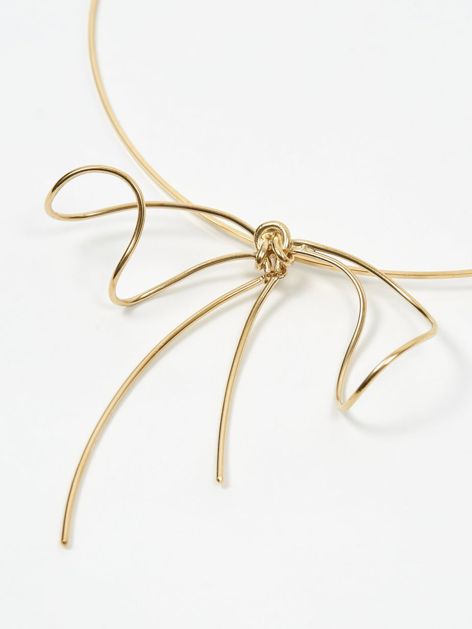 Beatriz Palacios Beatriz Palacios Bow Choker - Gold Vermeil 18K - Gold