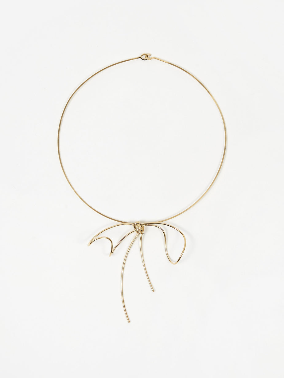 Beatriz Palacios Beatriz Palacios Bow Choker - Gold Vermeil 18K - Gold
