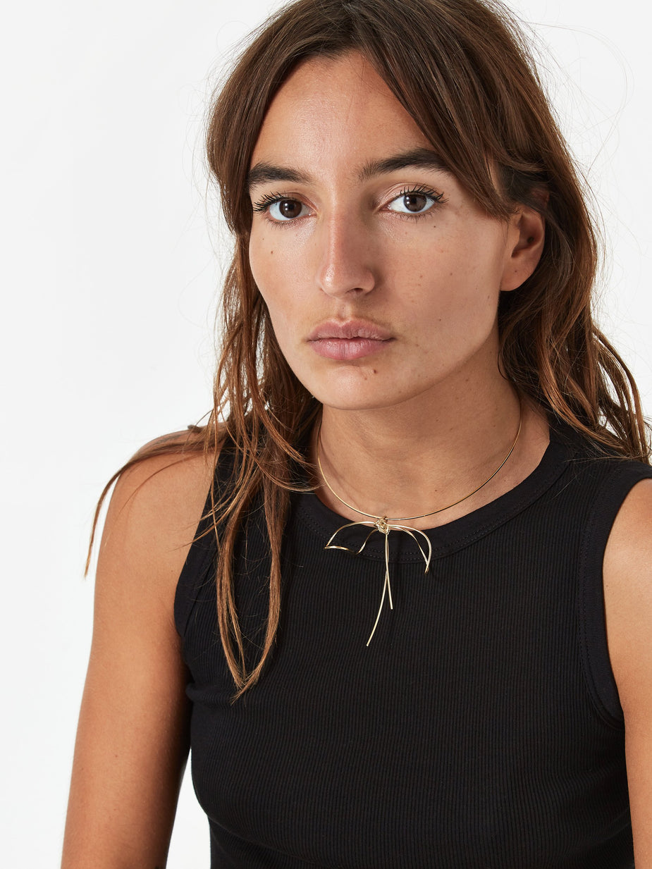 Beatriz Palacios Beatriz Palacios Bow Choker - Gold Vermeil 18K - Gold