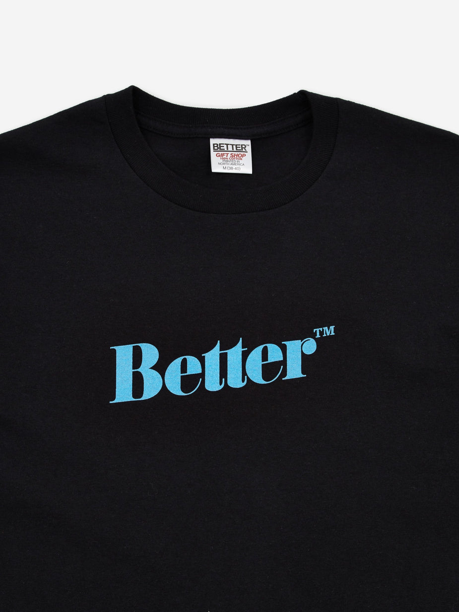 Better Better Classic Logo T-Shirt - Black - Black