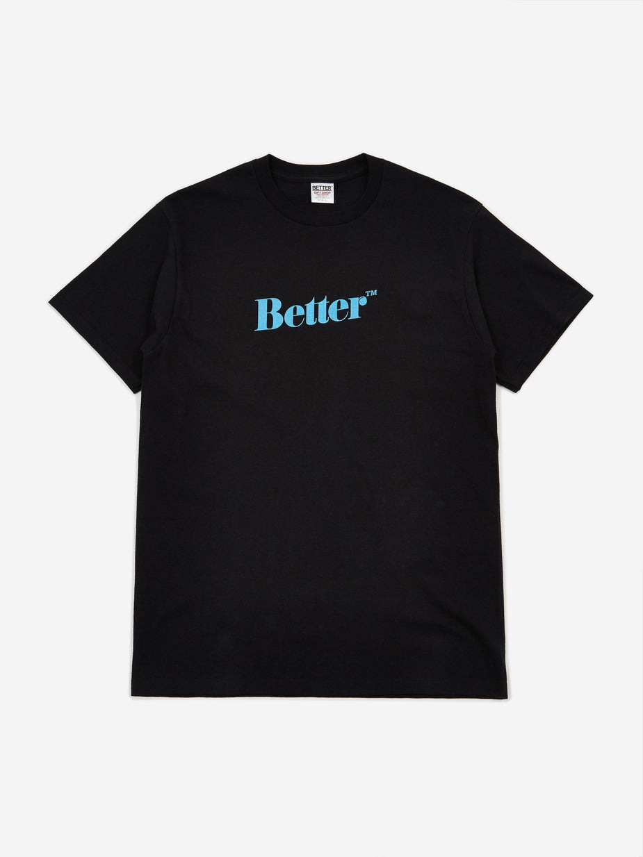 Better Better Classic Logo T-Shirt - Black - Black