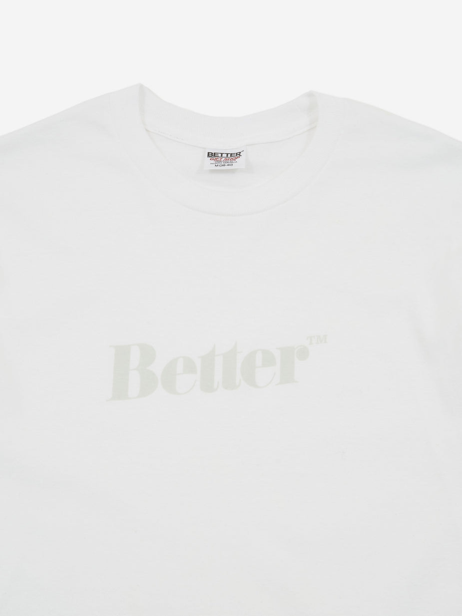 Better Better Classic Logo T-Shirt - White - White