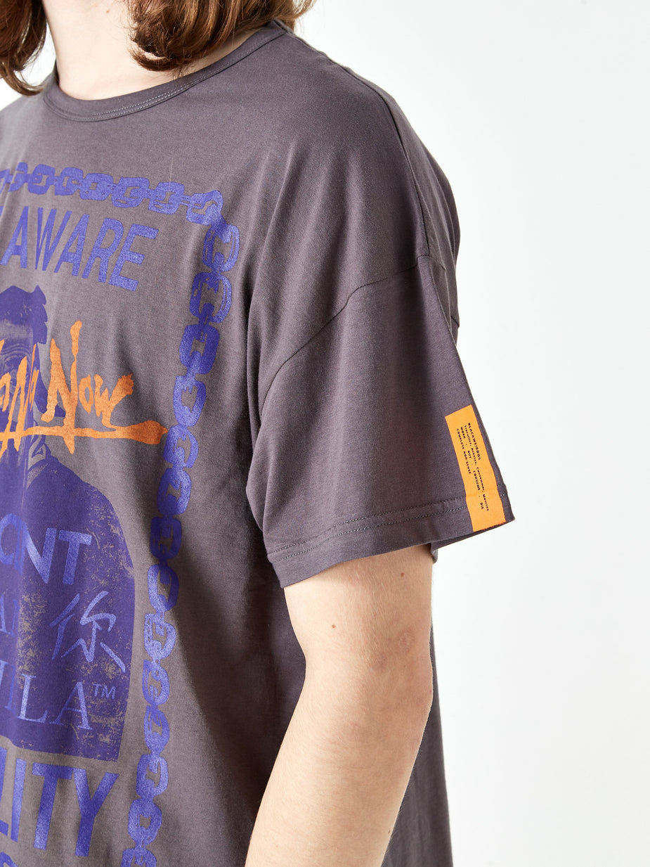 Black Weirdos Black Weirdos BEAWARE Shortsleeve T-Shirt - Charcoal - Grey