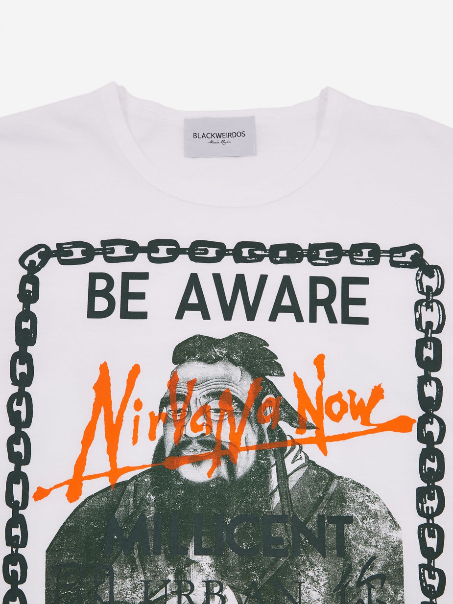 Black Weirdos Black Weirdos BEAWARE Shortsleeve T-Shirt - White - White