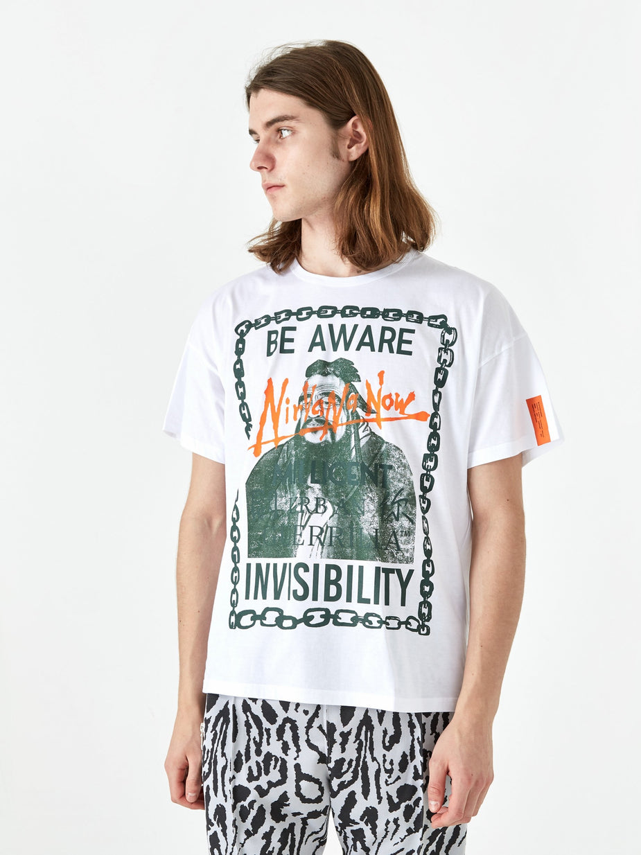 Black Weirdos Black Weirdos BEAWARE Shortsleeve T-Shirt - White - White